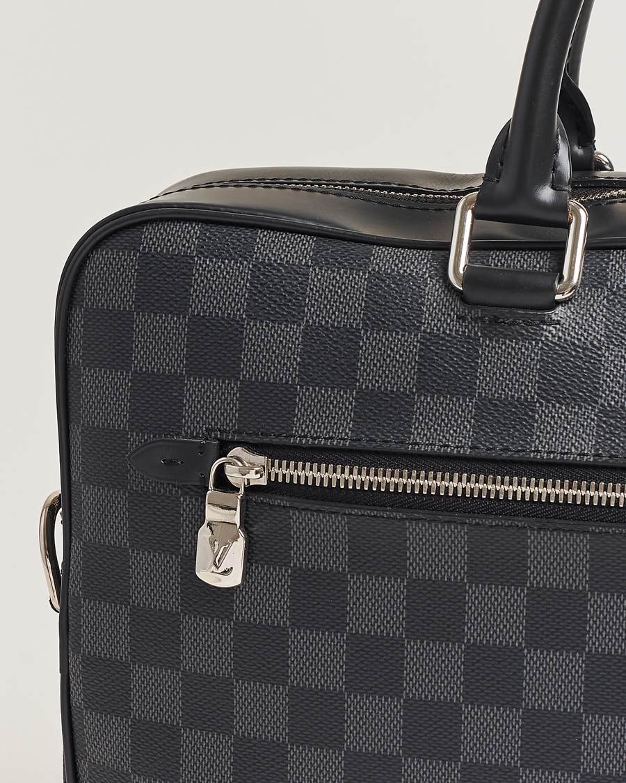 Herr | Louis Vuitton Pre-Owned Porte Document Business Damier Graphite | Louis Vuitton Pre-Owned | Porte Document Business Damier Graphite