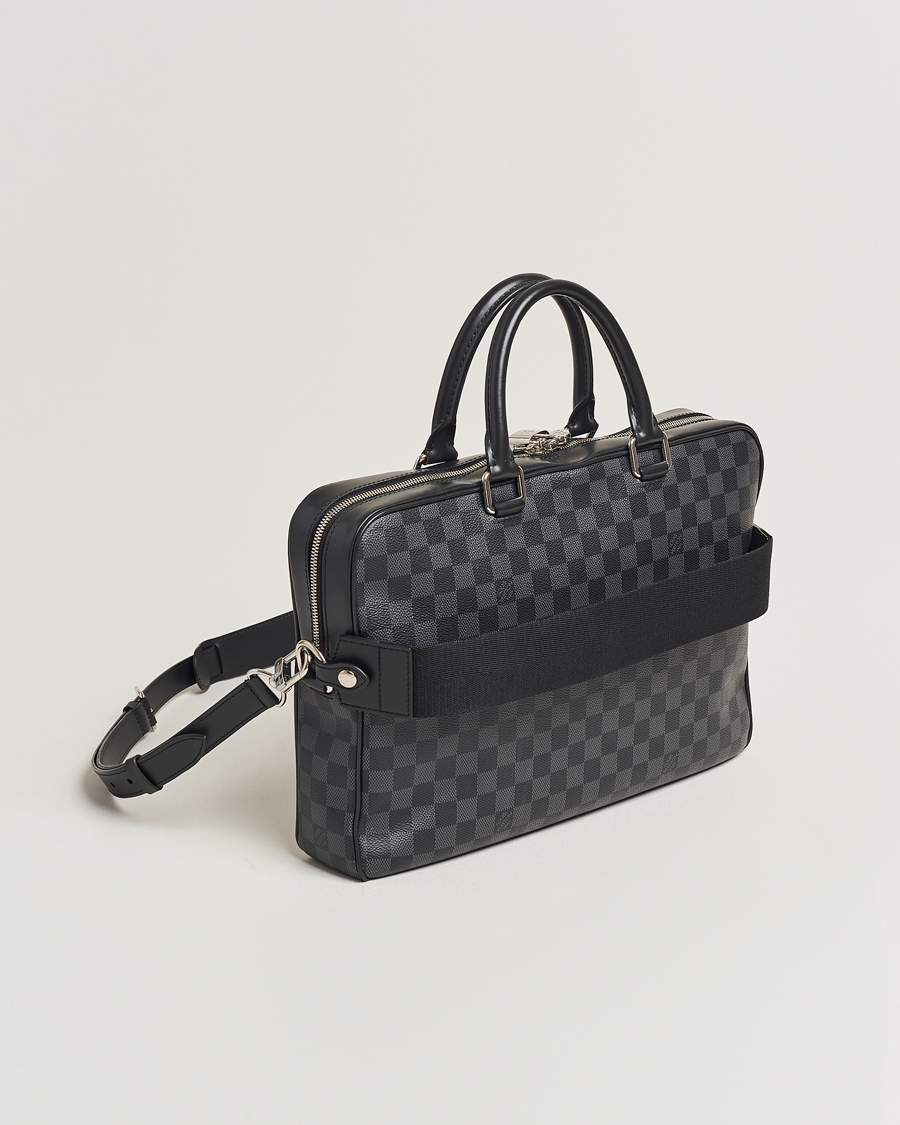 Herr | Louis Vuitton Pre-Owned Porte Document Business Damier Graphite | Louis Vuitton Pre-Owned | Porte Document Business Damier Graphite