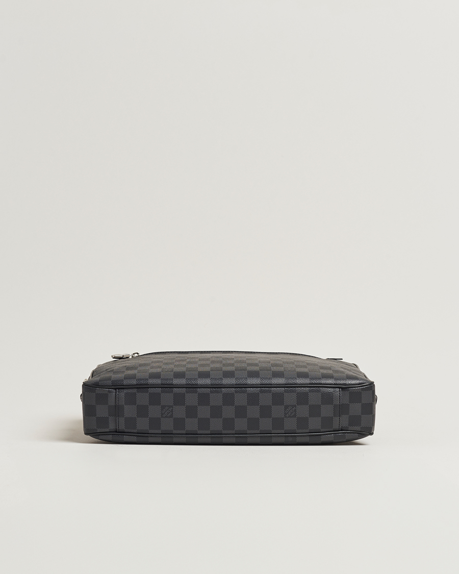 Herr | Louis Vuitton Pre-Owned Porte Document Business Damier Graphite | Louis Vuitton Pre-Owned | Porte Document Business Damier Graphite