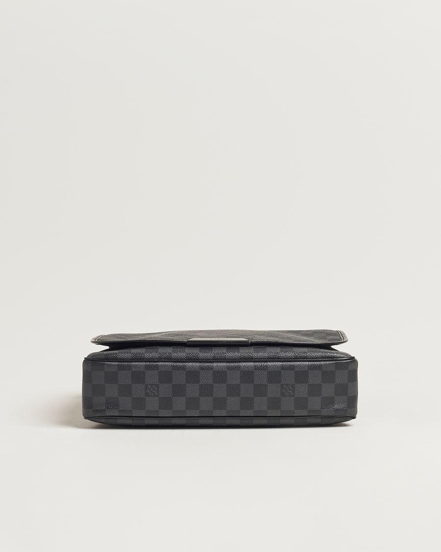 Herr | Louis Vuitton Pre-Owned Daniel MM Satchel Leather Bag Damier Graphite | Louis Vuitton Pre-Owned | Daniel MM Satchel Leather Bag Damier Graphite