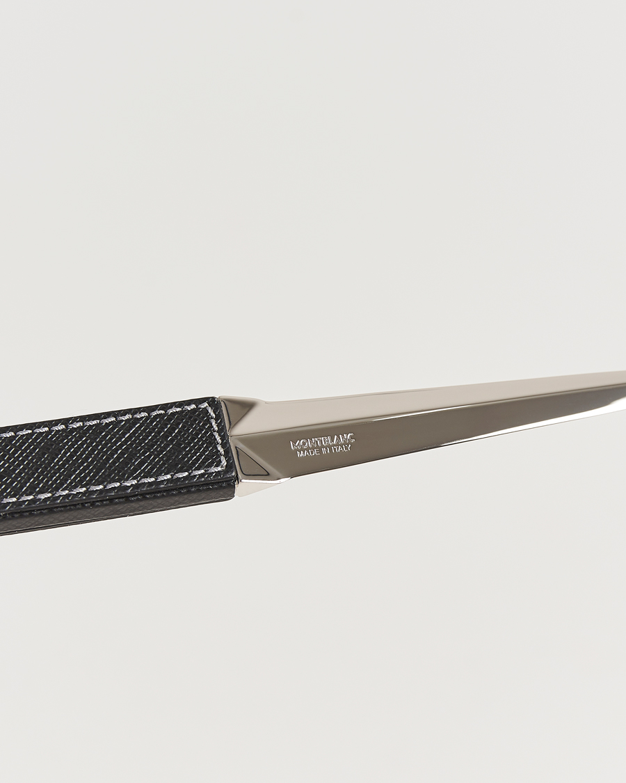Herr | Till hemmet | Montblanc | Letter Opener in Steel and Leather Black