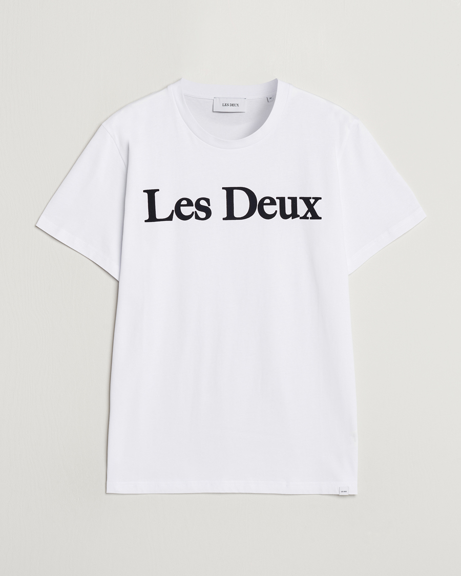 Herr | T-Shirts | LES DEUX | Charles Logo T-Shirt Wihte