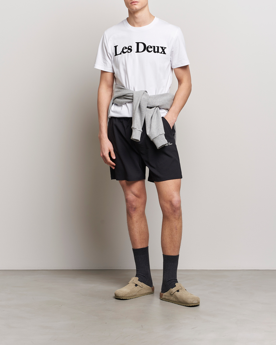 Herr | T-Shirts | LES DEUX | Charles Logo T-Shirt Wihte