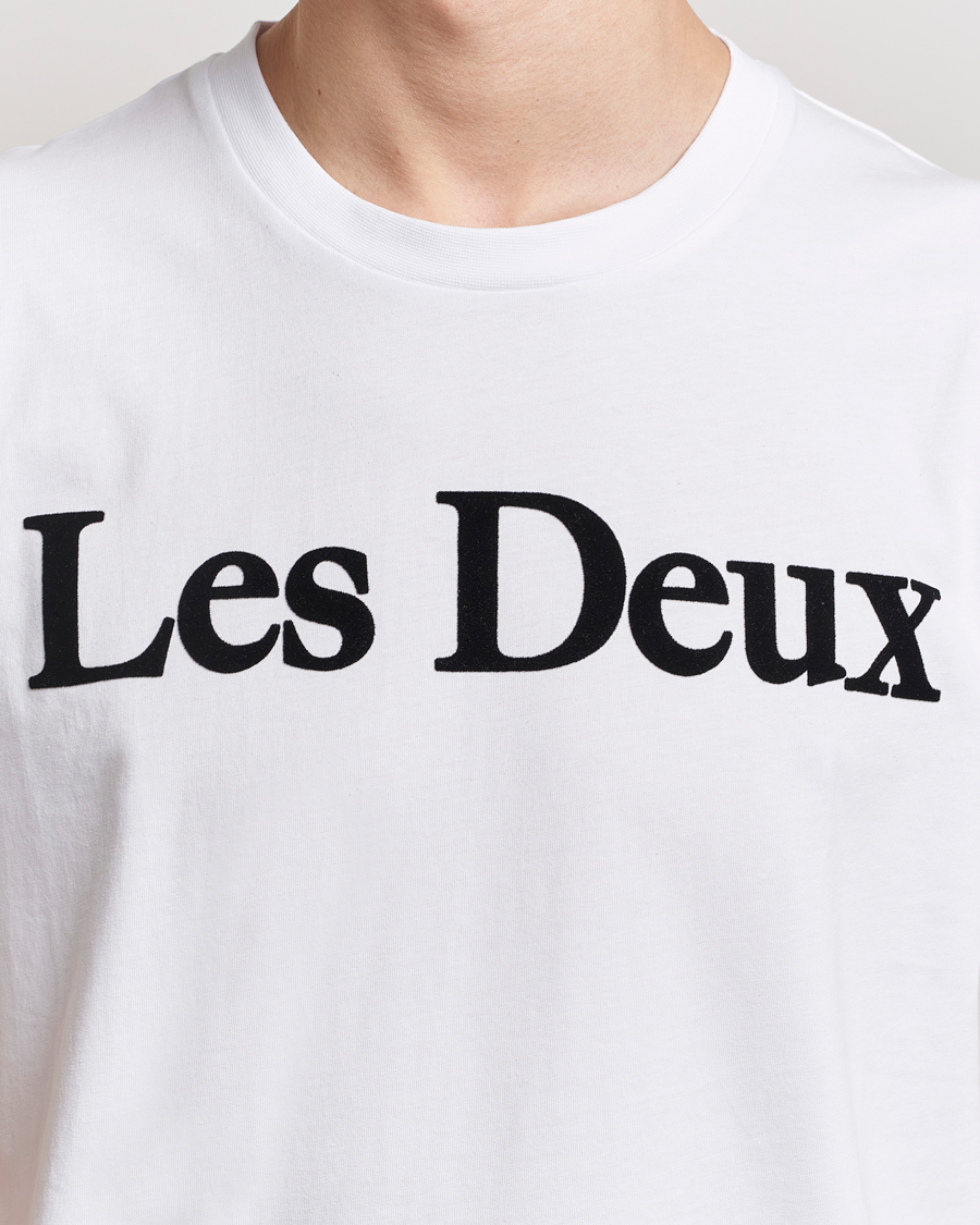 Herr | T-Shirts | LES DEUX | Charles Logo T-Shirt Wihte