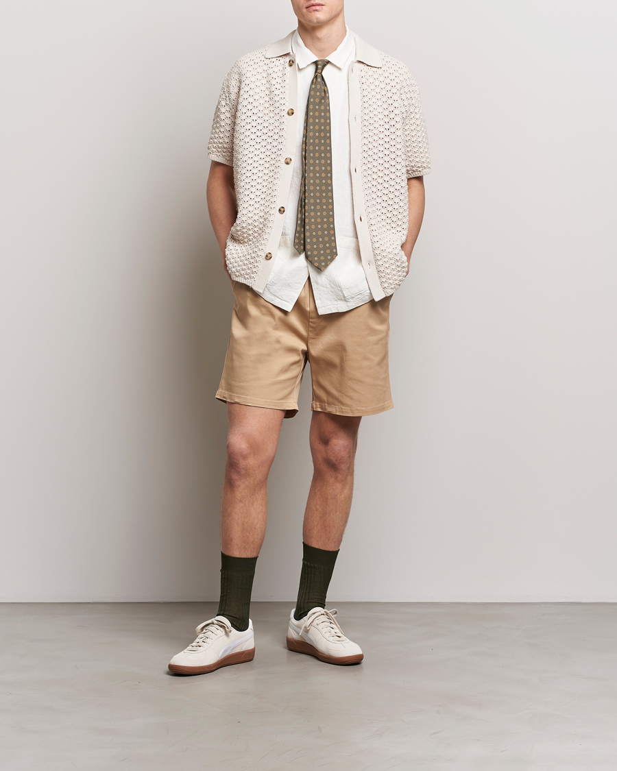 Herr | Skjortor | LES DEUX | Gideon Knitted Shirt Ivory