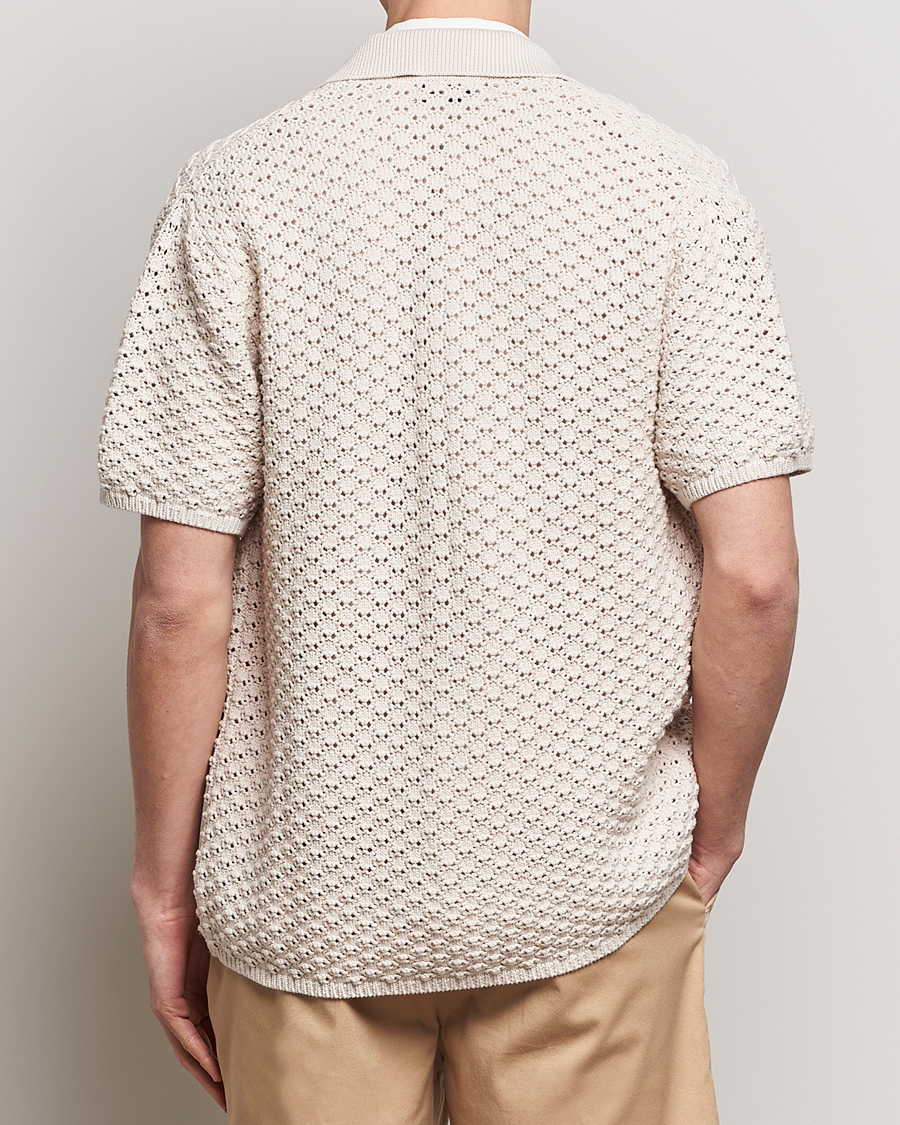 Herr | Skjortor | LES DEUX | Gideon Knitted Shirt Ivory