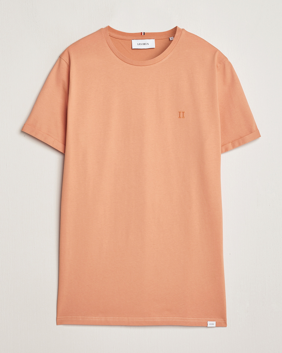 Herr | T-Shirts | LES DEUX | Nørregaard Cotton T-Shirt Baked Papaya Orange