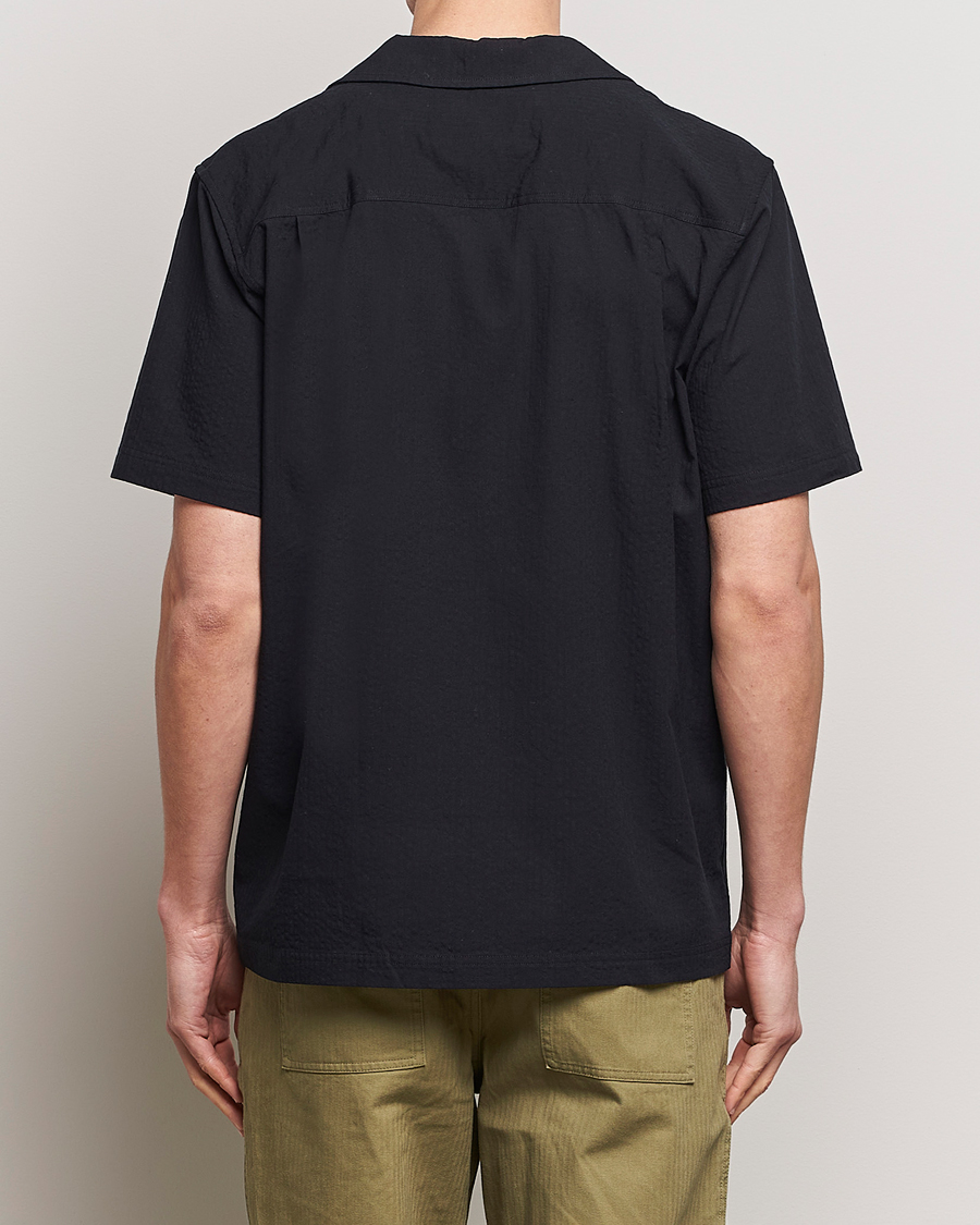 Herr | Skjortor | LES DEUX | Osmund Seersucker Shirt Black