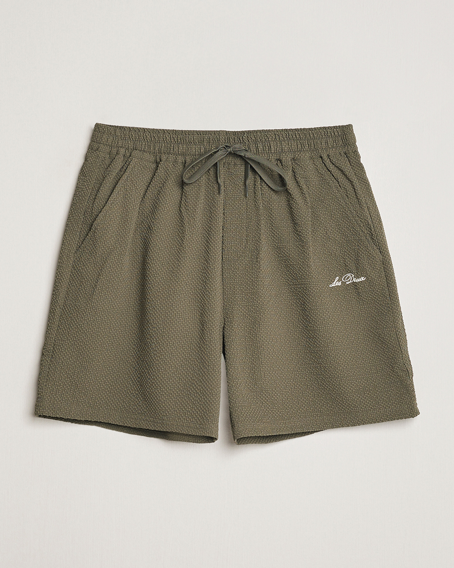 Herr | Badbyxor | LES DEUX | Stan Seersucker Swim Shorts Bungee Cord