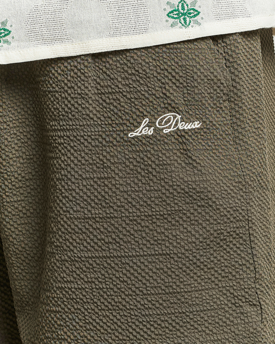 Herr | Badbyxor | LES DEUX | Stan Seersucker Swim Shorts Bungee Cord