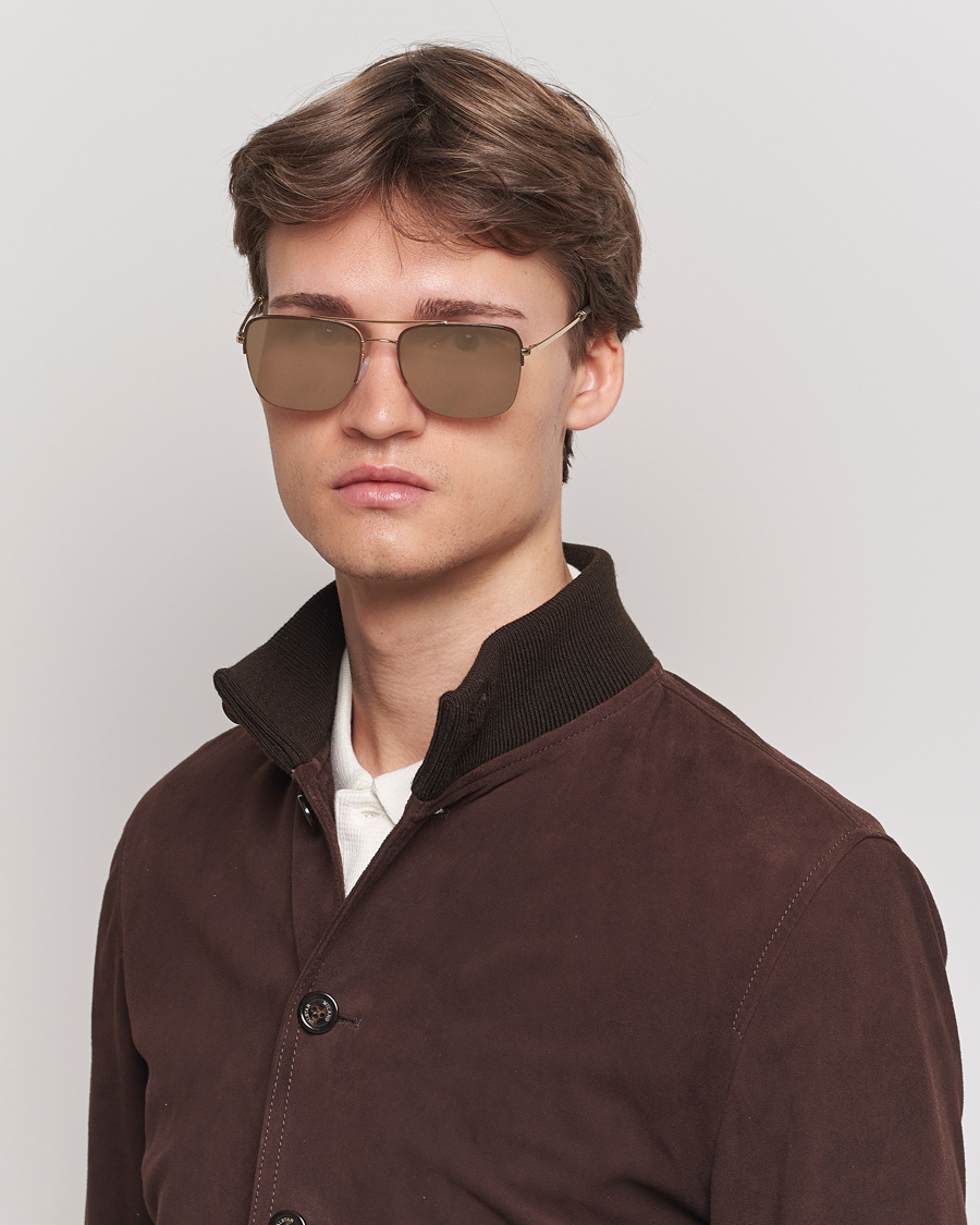 Herre | Oliver Peoples | Oliver Peoples | R-2 Sunglasses Umber/Gold