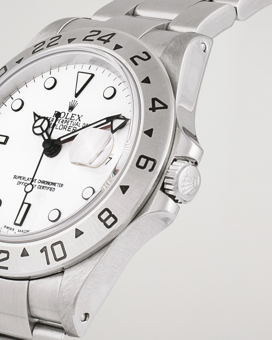 Herr | Rolex Pre-Owned Explorer II 16570 Steel White Silver | Rolex Pre-Owned | Explorer II 16570 Steel White Silver