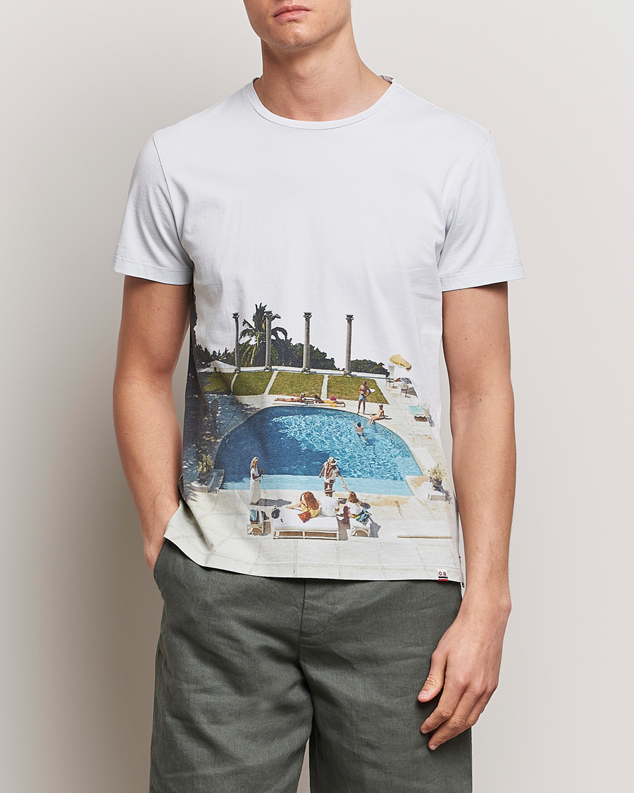 Herr | Kortärmade t-shirts | Orlebar Brown | OB Classic Photographic Slim Aarons T-Shirt Pacifico