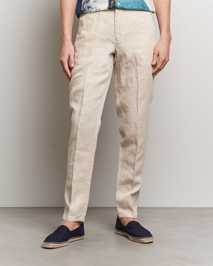 Herr | Kläder | Orlebar Brown | Griffon Linen Trousers Chai