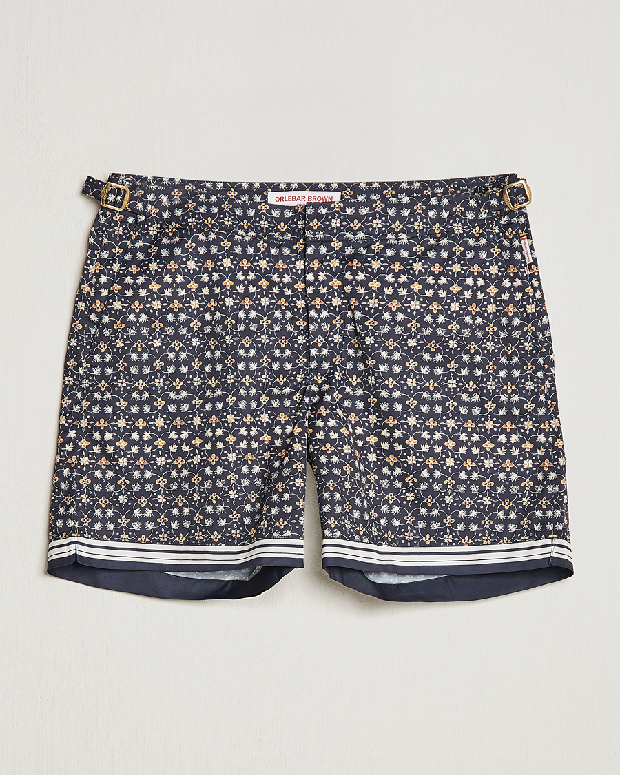 Herr | Badbyxor | Orlebar Brown | Bulldog Fiore Printed Swim Shorts Night Iris