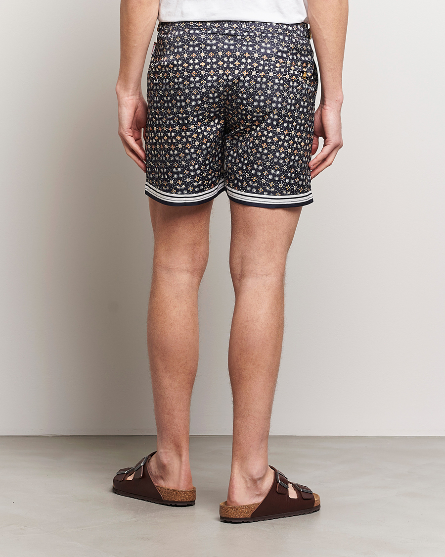 Herr | Badbyxor | Orlebar Brown | Bulldog Fiore Printed Swim Shorts Night Iris