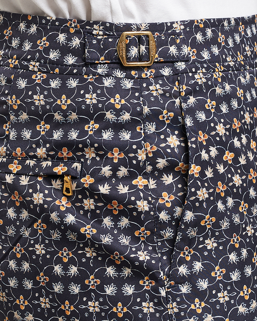 Herr | Badbyxor | Orlebar Brown | Bulldog Fiore Printed Swim Shorts Night Iris