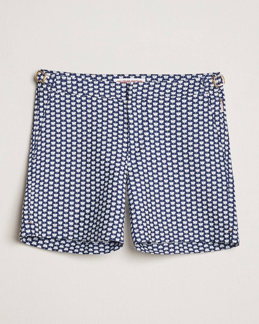 Herr | Badbyxor | Orlebar Brown | Bulldog Jaquard Flutter Swim Shorts Night Iris