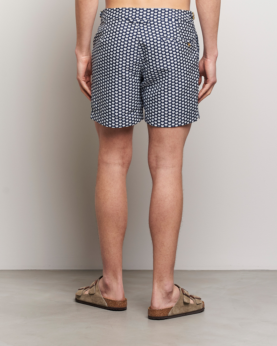 Herr | Badbyxor | Orlebar Brown | Bulldog Jaquard Flutter Swim Shorts Night Iris