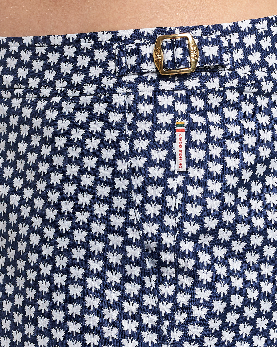 Herr | Badbyxor | Orlebar Brown | Bulldog Jaquard Flutter Swim Shorts Night Iris