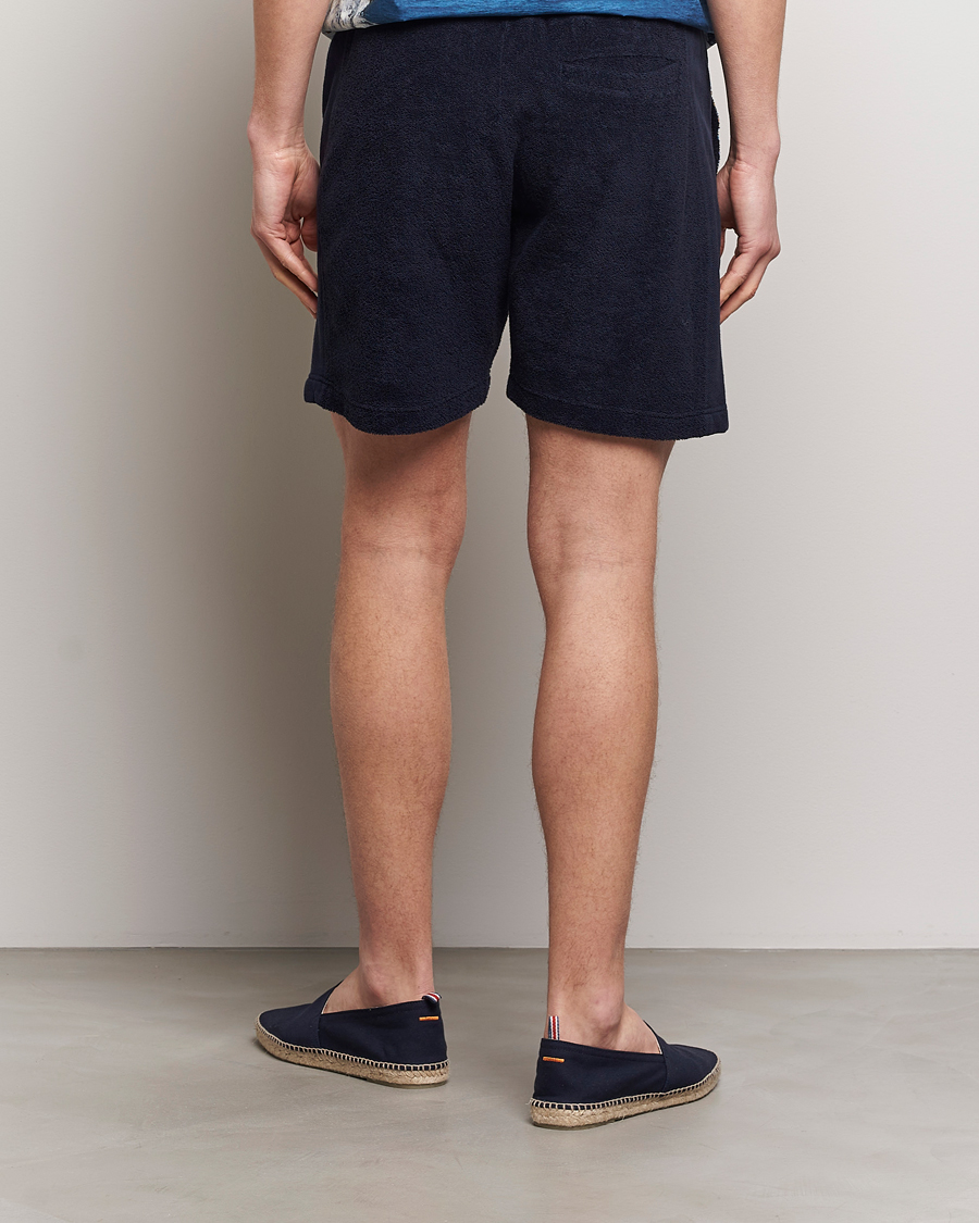 Herr | Shorts | Orlebar Brown | Afador Mix Texture Towelling Shorts Night Iris