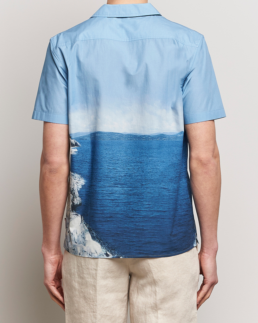 Herr | Skjortor | Orlebar Brown | Hibbert Photographic Roc Pool Shirt Blue