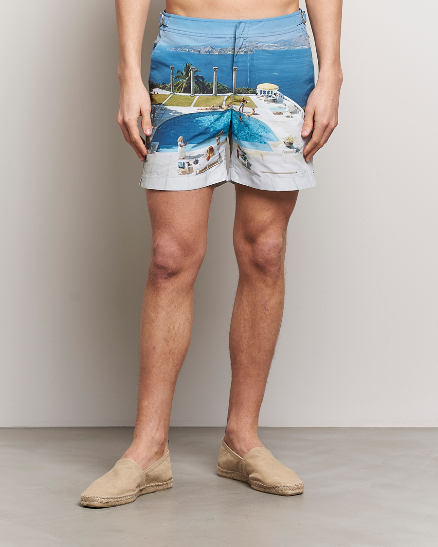 Herr | Avdelningar | Orlebar Brown | Bulldog Slim Aarons Photo Swim Shorts Pacifico