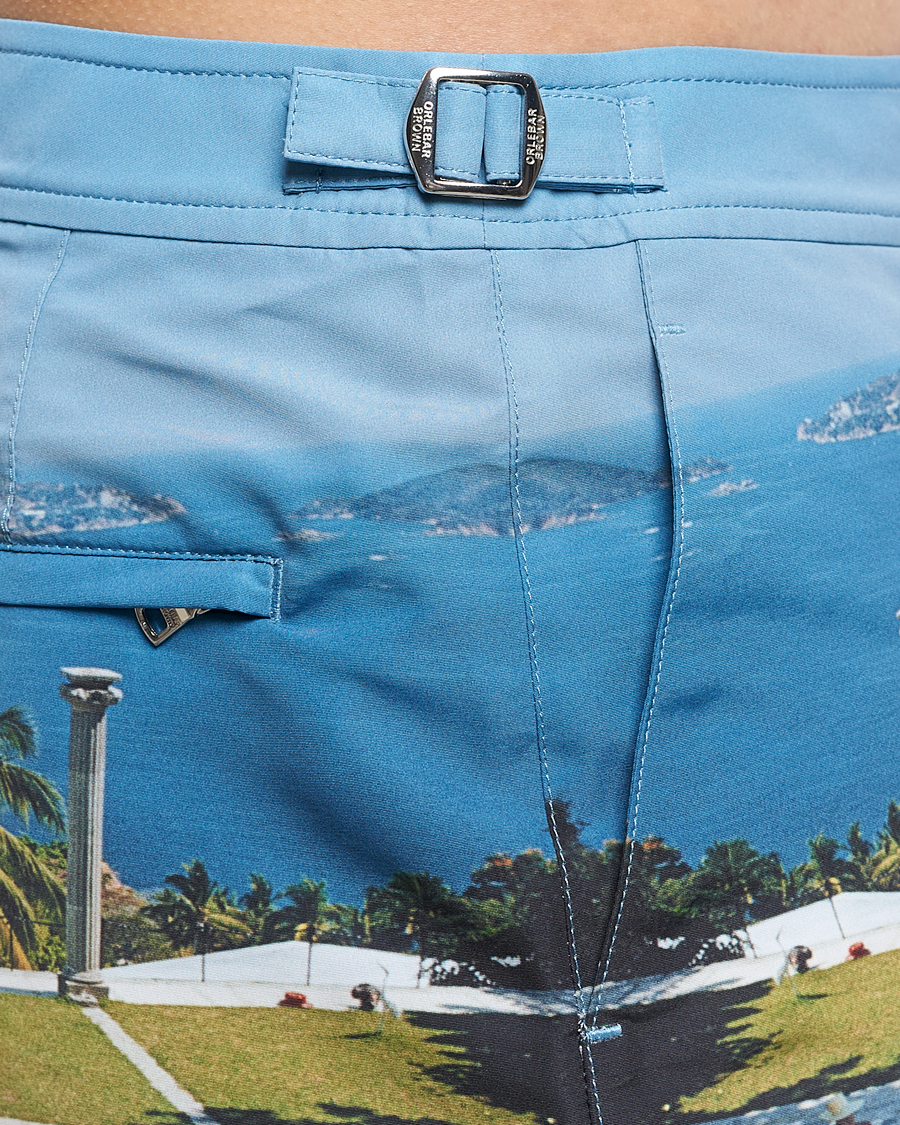 Herr | Badbyxor | Orlebar Brown | Bulldog Slim Aarons Photo Swim Shorts Pacifico