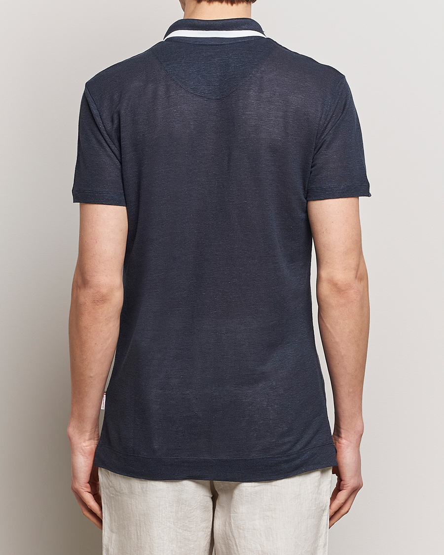 Herr | Pikéer | Orlebar Brown | Felix Linen Pique Polo Night Iris