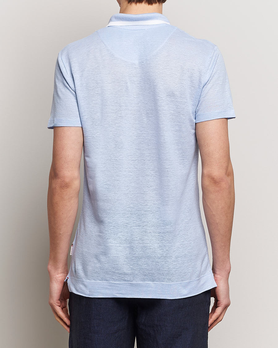 Herr | Pikéer | Orlebar Brown | Felix Linen Pique Polo Soft Blue