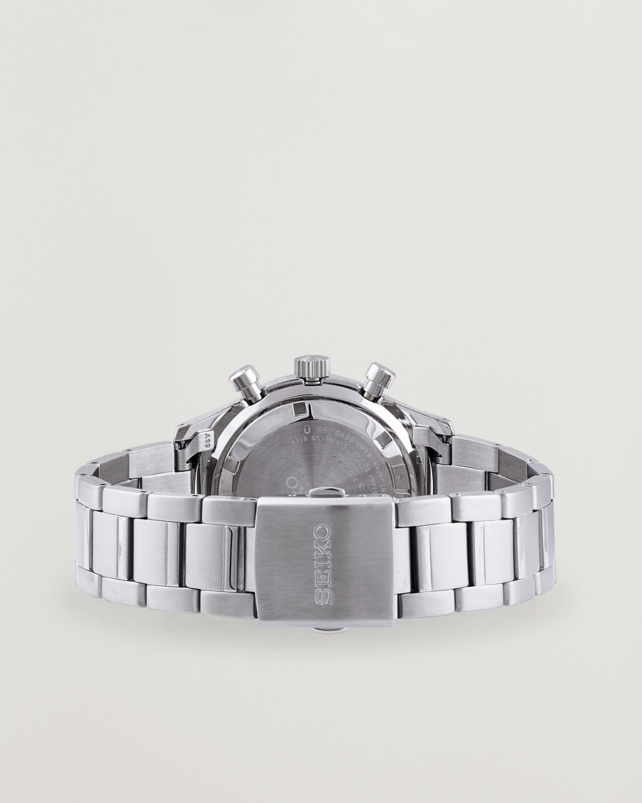 Herr | Seiko Chronograph 43mm Steel Black Dial | Seiko | Chronograph 43mm Steel Black Dial