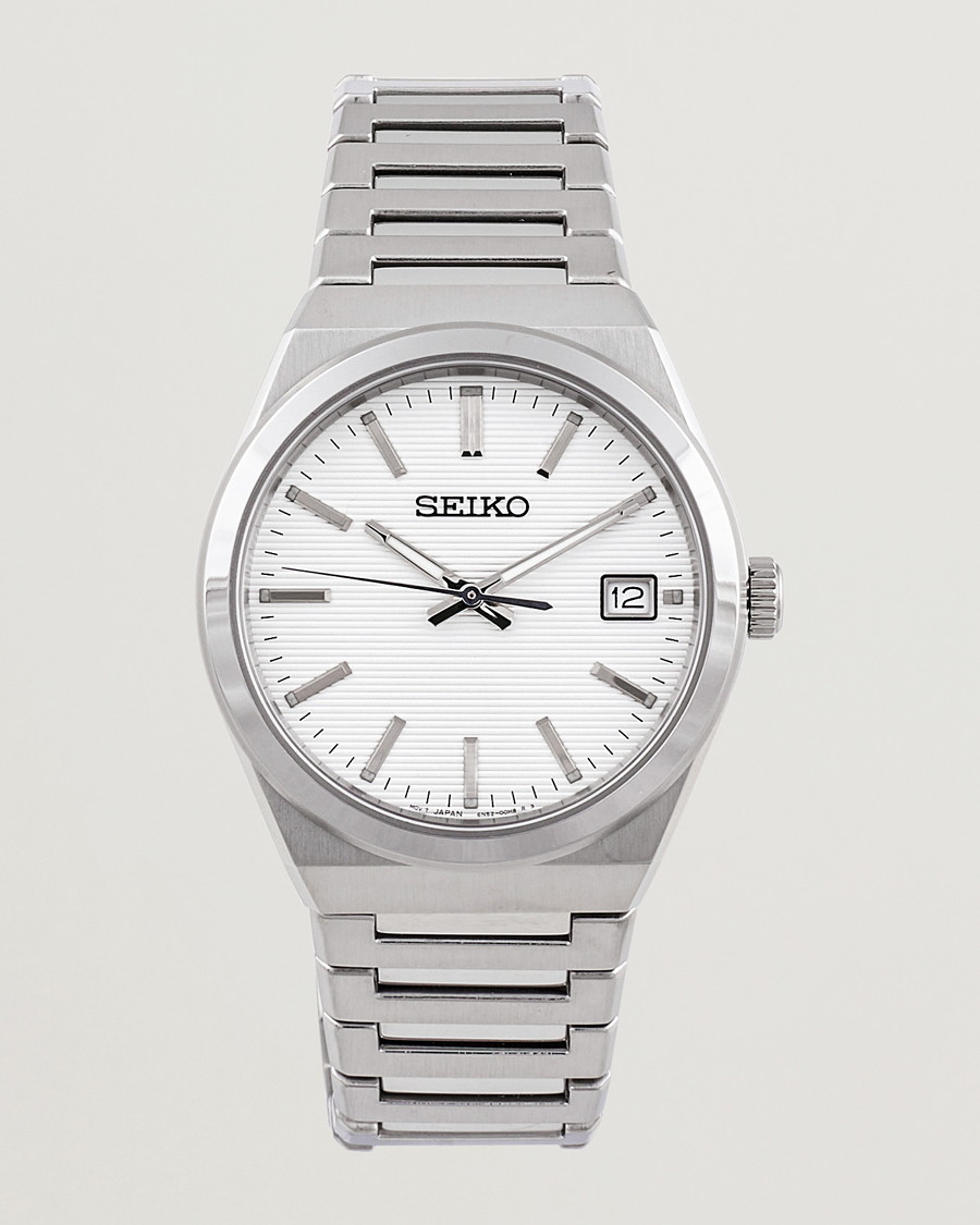 Herr | Seiko Sapphire 39mm Steel White Dial | Seiko | Sapphire 39mm Steel White Dial