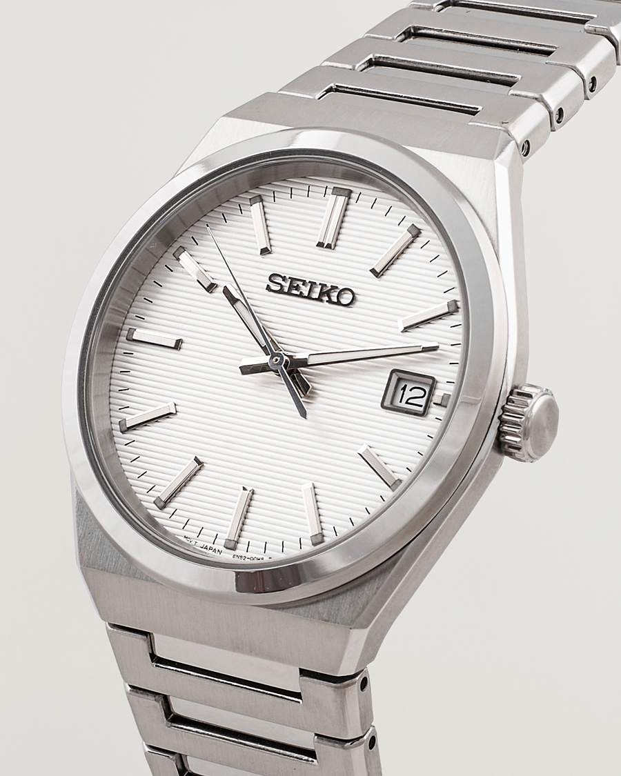 Herr | Seiko Sapphire 39mm Steel White Dial | Seiko | Sapphire 39mm Steel White Dial