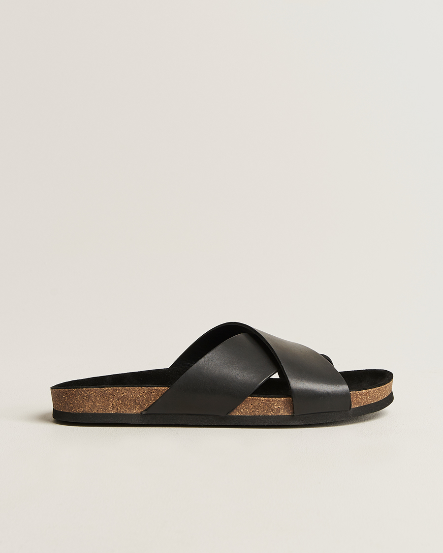 Herr | Myrqvist Solvik Sandals Black Calf | Myrqvist | Solvik Sandals Black Calf