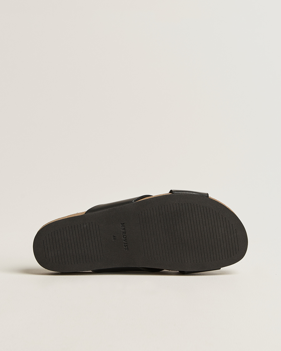 Herr | Myrqvist Solvik Sandals Black Calf | Myrqvist | Solvik Sandals Black Calf