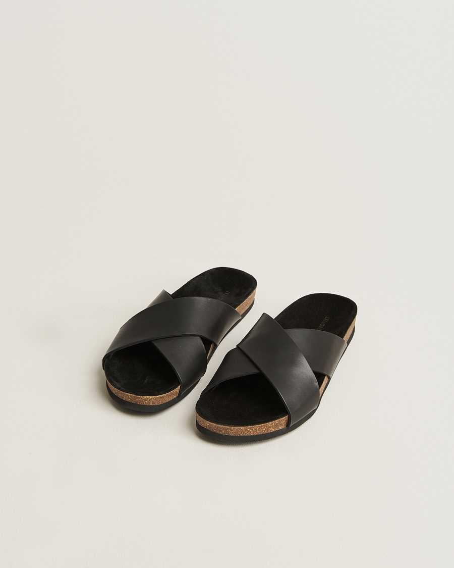 Herr | Myrqvist Solvik Sandals Black Calf | Myrqvist | Solvik Sandals Black Calf