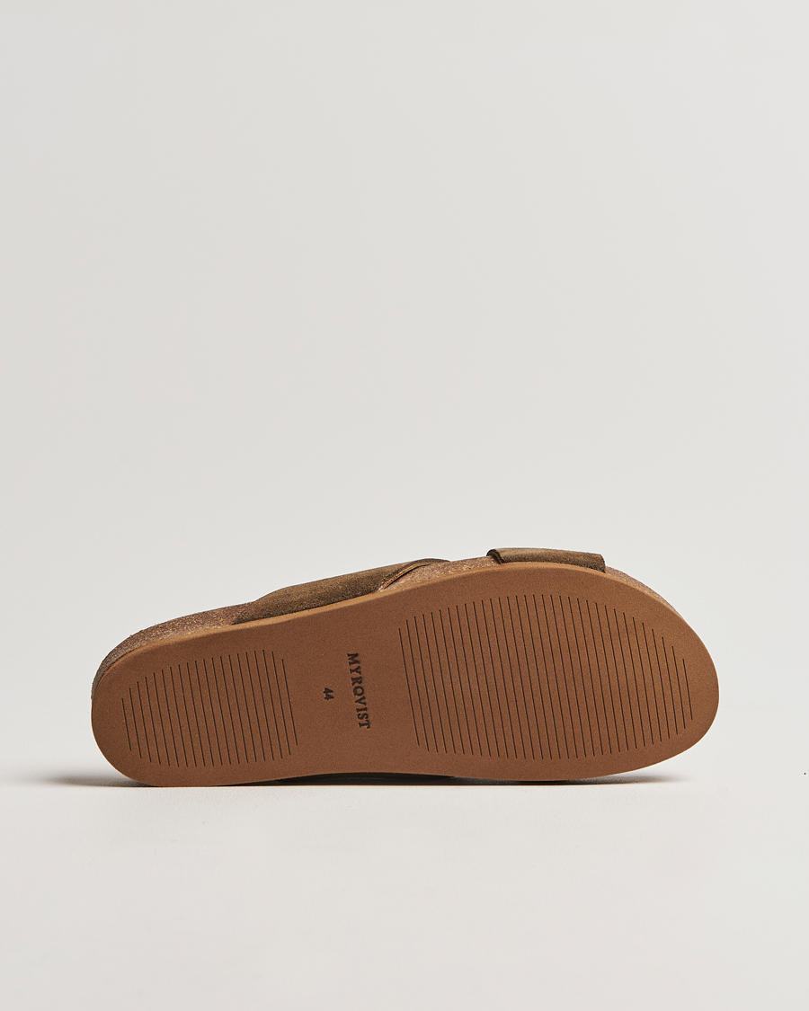 Herr | Myrqvist Solvik Sandals Moss Green Suede | Myrqvist | Solvik Sandals Moss Green Suede