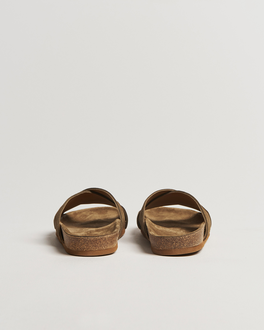 Herr | Myrqvist Solvik Sandals Moss Green Suede | Myrqvist | Solvik Sandals Moss Green Suede