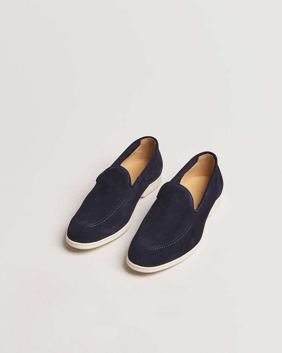 Herr | Myrqvist Brannö Loafers Navy Suede | Myrqvist | Brannö Loafers Navy Suede
