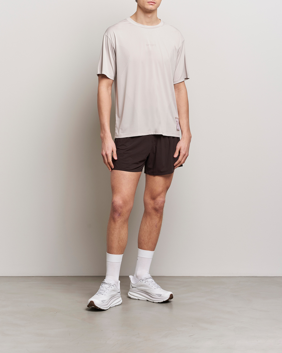 Herr | Shorts | Satisfy | Space-O 5 Inch Shorts Dark Mahogany