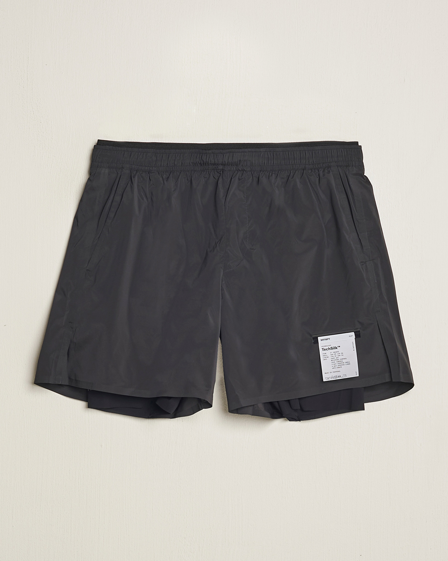 Herr | Shorts | Satisfy | TechSilk 5 Inch Shorts Black