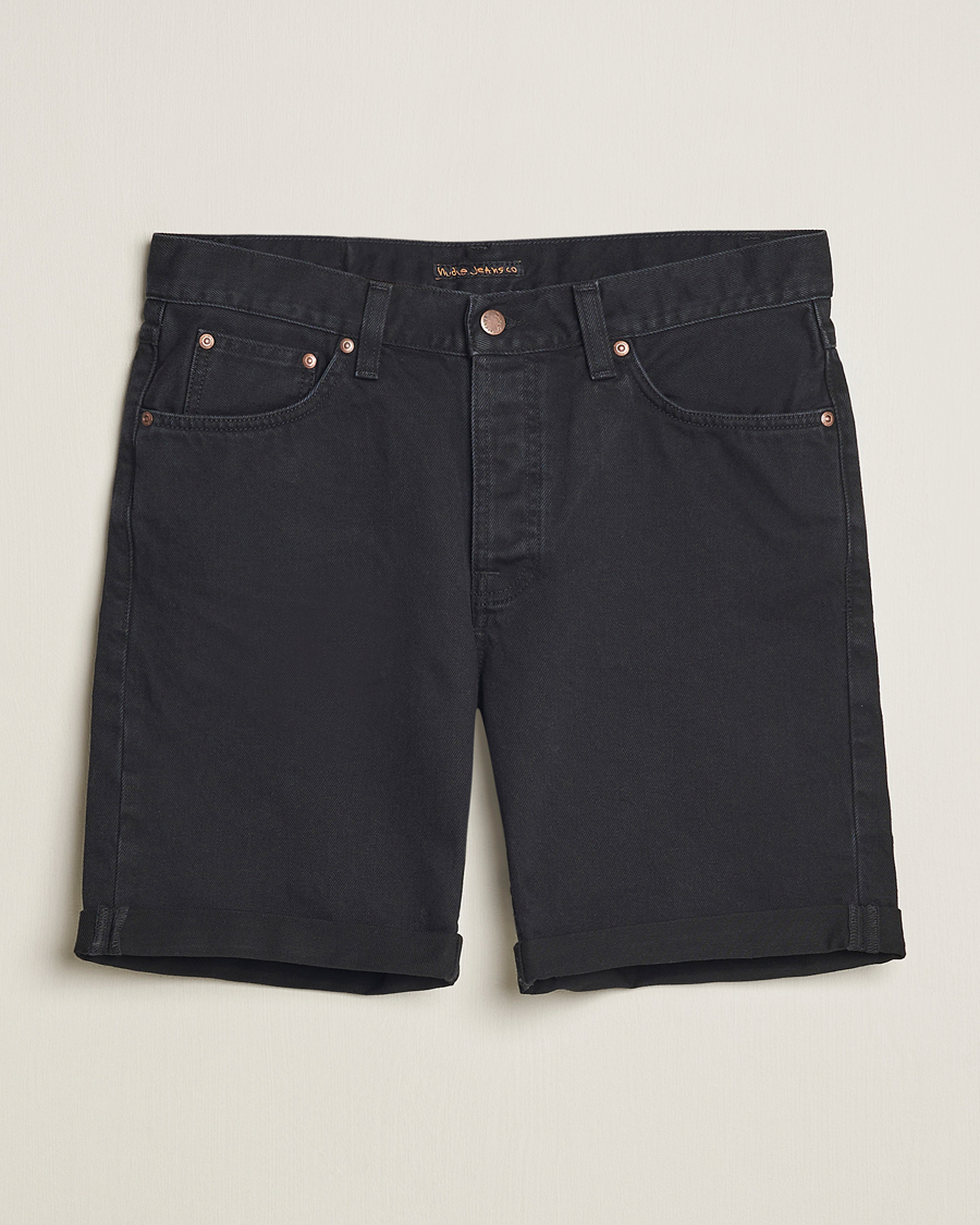 Herr | Shorts | Nudie Jeans | Josh Denim Shorts Aged Black
