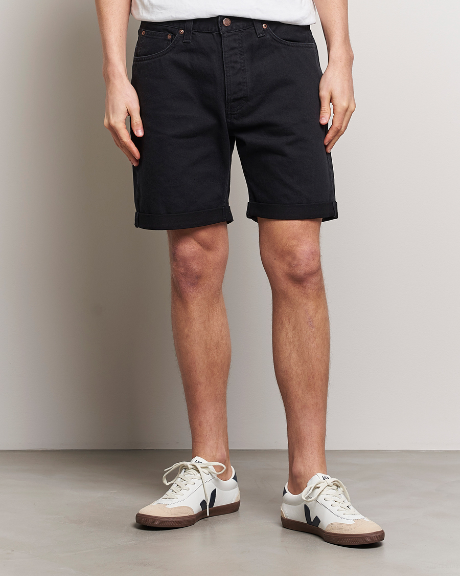 Herr | Kläder | Nudie Jeans | Josh Denim Shorts Aged Black