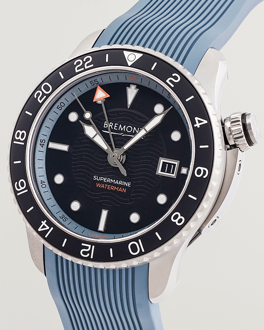 Herr | Fine watches | Bremont | Waterman Apex II Supermarine Diver 43mm Blue Rubber
