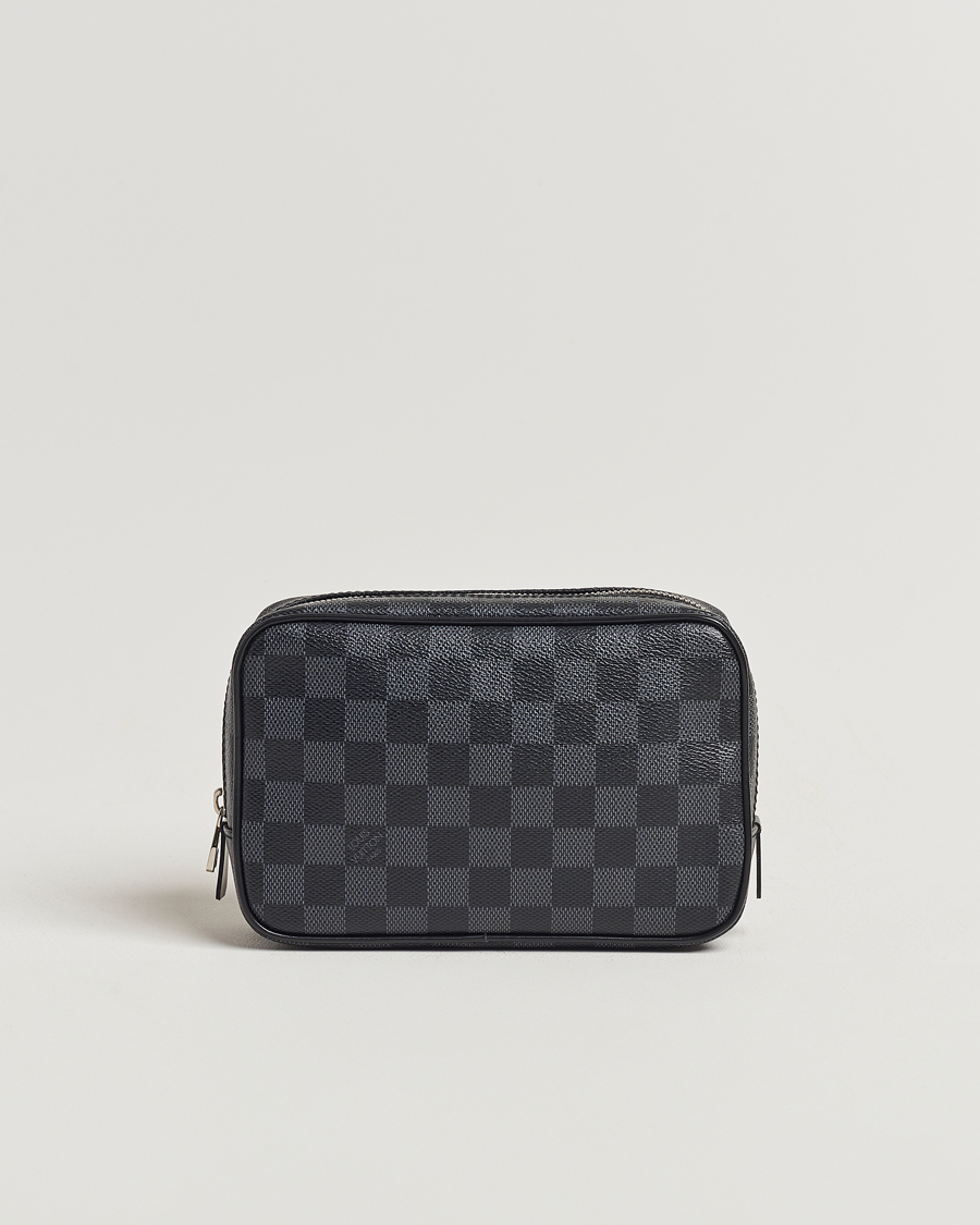 Herr | Louis Vuitton Pre-Owned Toilet Pouch PM Damier Graphite | Louis Vuitton Pre-Owned | Toilet Pouch PM Damier Graphite