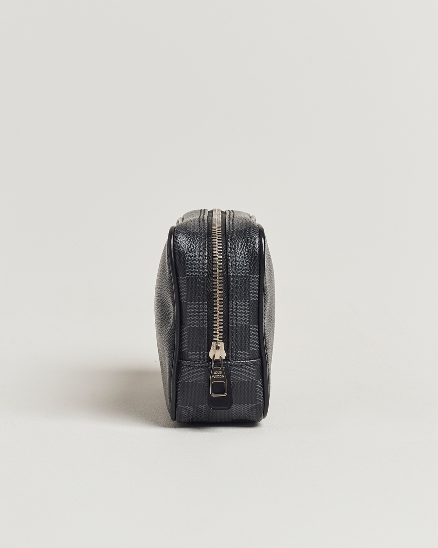 Herr | Louis Vuitton Pre-Owned Toilet Pouch PM Damier Graphite | Louis Vuitton Pre-Owned | Toilet Pouch PM Damier Graphite