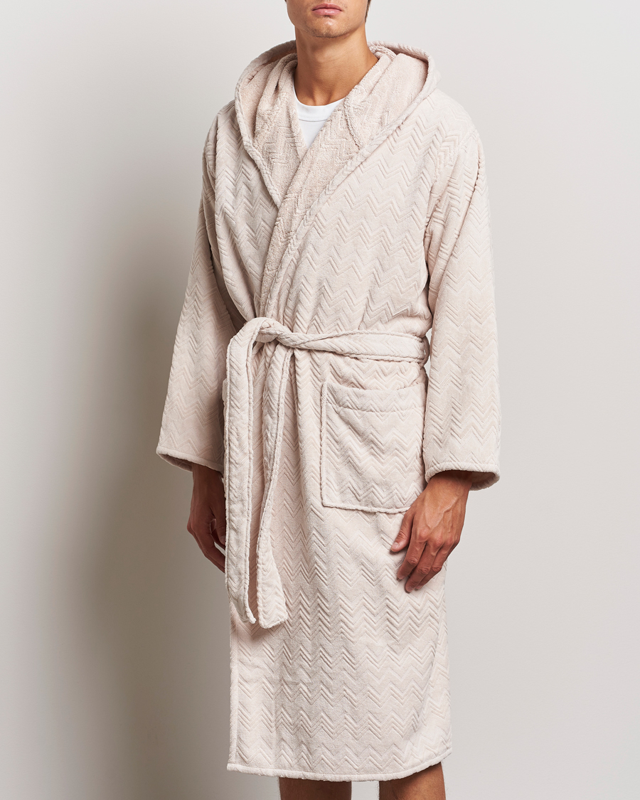 Herr | Pyjamas & Morgonrockar | Missoni Home | Chalk Bath Robe Beige