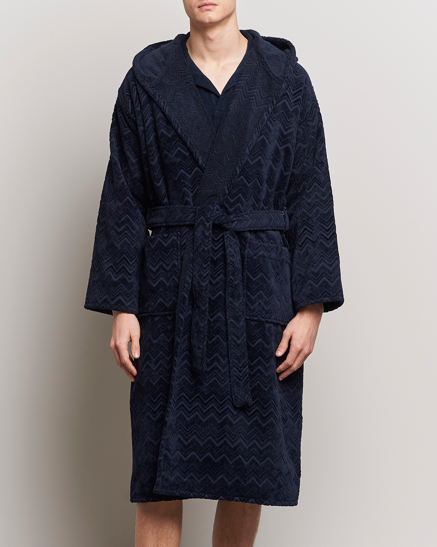 Herre | Morgenkåber | Missoni Home | Chalk Bath Robe Navy