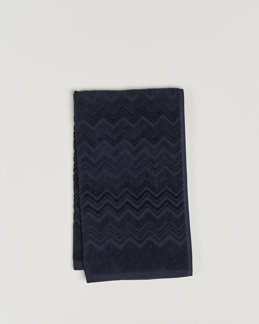 Herr | Textilier | Missoni Home | Chalk Hand Towel 40x70cm Navy