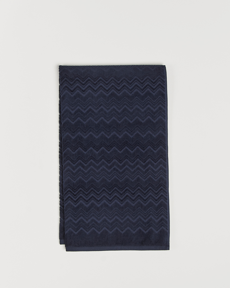 Herr | Textilier | Missoni Home | Chalk Bath Towel 70x115cm Navy